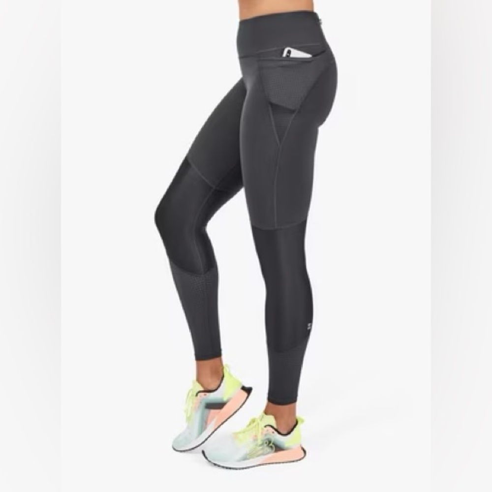 Sweaty Betty Power Mesh 7/8 Leggings Slate Grey Size 4